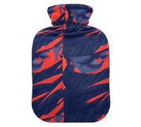 Anxious Men Hot Water Bottle with Soft Cover, 1L Hot Compresses for The Body for Neck Shoulder Warmer