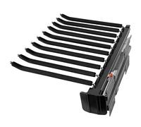 ANXJLEO Pull Out Pants Rack,Extendable Trouser Coat Hangers,Extendable Pants Holder,Space Saving,Telescopic Trouser Hanger,Stainless Steel for Clothes Hangers,Black,46cm(460mm),10 Arms, 10089256769250