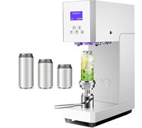 ANXYYDS Automatic Lift Tin Can Sealer and Filling Machine, Intelligent High Speed Beer Can Sealing Machine Glass Jar Plastic Can Seamer Closing Sealer Machine for Bubble Tea Store B