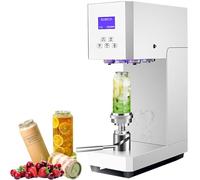 ANXYYDS Can Sealer Machine Aluminum Cans Sealing Machine Automatic 370W Electric Can Sealer Machine, Commercial Drink Sealing Machine Automatic Tin Can Sealer Machine B