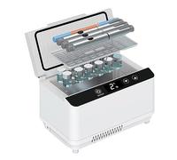 ANXYYDS Insulin Cooler Refrigerated Box, USB Mini Medicine Refrigerator, LCD Display, 0-18℃ Adjustable, Portable Insulin Cooler for Car, Travel, Home,4battery