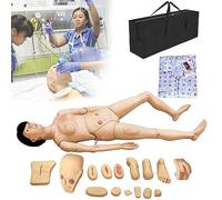 ANXYYDS Male And Female Mannequin for Nursing Training Model Anatomical Human for The Nursing Medical Training 170Cm Advanced Complete Function of The Patient Simulator Patient Care woman