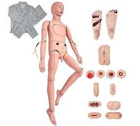 ANXYYDS Nursing Manikin, High Simulation Life-size, Various Nursing Types, Male/Female PVC Nursing Training Mannequin w/IV Practice Kit, for Professional Nursing Skills Training Practicing man