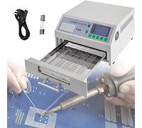 ANXYYDS Reflow Oven T962 110V/220V Reflow Soldering Machine 800W 180 x 235 mm Professional Infrared Heater Soldering Machine Automatic Reflow Machine