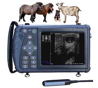 ANXYYDS Vet Ultrasonic Machine Portable Veterinary Handheld Scanner B-Ultra Sound Ultrasonic Pregnancy Tester with Waterproof Probe for Pig,Sheep,Dog use (Convex Probe & Retcal Linear Probe) B