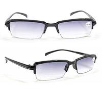 Any 2 Pairs Colourful MIXnMATCH Tinted Spring Hinged Half Framed Fashion Reading Glasses & Sun Readers +1.0+1.5+2.0+2.5 (2 Pairs Sun Readers Black SR50, 1.5)