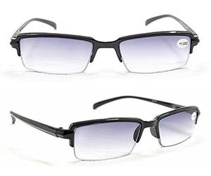 Any 2 Pairs Colourful MIXnMATCH Tinted Spring Hinged Half Framed Fashion Reading Glasses & Sun Readers +1.0+1.5+2.0+2.5 (2 Pairs Sun Readers Black SR50, 1.0)