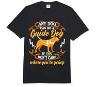 Any Dog Be A Guide Dog Blind Person Walking Dog Guide Comfort Colors Adult Heavyweight T-Shirt
