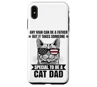 Any Man Can Be A Father But It Takes Someone Special Cat Dad Case for iPhone XS Max