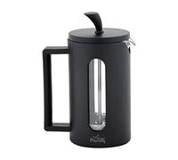 Any Morning French Press Coffee Maker and Herbal Tea Brewer 600 Ml, 3-Level Filtration Stainless Steel Filter Coffee Makers With Plunger, Heat Resistant Borosilicate Glass Cafetiere 4-5 Cup, Black