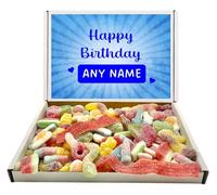 Any Name Personalised Happy Birthday Popular Quality Pick n Mix Sweets Letterbox Gift Selection (Fizzy Mix 400g)