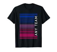 Any Team Bisexual Flag Bi Barcode LGBTQ Social Justice T-Shirt
