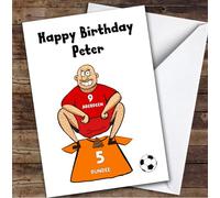 Any Team Shitting On Any Team Funny Football Fan Birthday Card | Personalised Birthday Card | Funny Football Birthday Card for Him | Any Team Fan Birthday Card