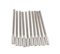 ANYACIY Movement Steel Stem 0.9mm Threads Wristwatch Repair Extended Crown Rods, Winding Stems Extensions Extenders for Watches Broken 10pcs