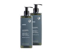 ANYAH Shower Gel and Shampoo - 2 x 480 ml - Body and Hair Wash with White Nettle Extract - Vegan Formula & Ecolabel Certified
