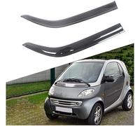 ANYANH 4 wind deflectors for Smart Fortwo 1998-2014, front and rear windows side windows deflectors rain guards window shatterproof sun visor