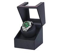 Anyasun Automatic Single Watch Winder, Carbon Fiber Leather, Japanese Motor