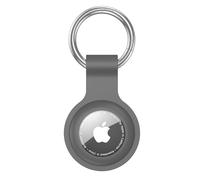 Anybase - Case for Airtag, Ultralight Silicone Case for Air Tags with Anti-Lost Keychain Ring Accessories Dark Grey