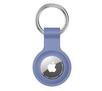 Anybase - Case for Airtag, Ultralight Silicone Case for Air Tags with Anti-Lost Keychain Ring Accessories Lavender Grey