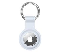 Anybase - Case for Airtag, Ultralight Silicone Case for Air Tags with Anti-Lost Keychain Ring Accessories Light Grey