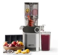 Anybear Cold Press Juicer, 200W Masticating Slow Juicer 4.3" Large Feed Chute Fit Whole Fruits Vegetables | Upgraded Auger | Tritan Materials | BPA Free | Juice Recipes (Argent)