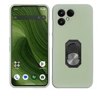 Anybird 2in1 Phone Soft TPU Silicone Protective Case For Fairphone 6 5G 6.31 inch Gel Cover Skin Etui Bumper Shell Ring Holder Anti-Scratch Green