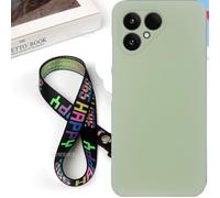 Anybird GEL TPU Silicone Case with Lanyard Cover Case For Fairphone 6 5G 6.31 inch Protective Skin Bumper Shell (Green)