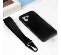 Anybird GEL TPU Silicone Case with Lanyard Cover Case For Fairphone 6 5G 6.31 inchProtective Skin Bumper Shell (Black)
