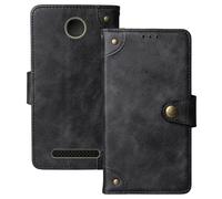Anybird Premium Retro Flip Leather Protector Case For Beafon SL605 LTE 4G 2.4" Magnetic Card Slot Protective Bumper (Black)