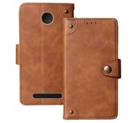 Anybird Premium Retro Flip Leather Protector Case For Beafon SL605 LTE 4G 2.4" Magnetic Card Slot Protective Bumper (Brown)