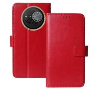 Anybird Premium Retro Flip Leather Protector Case For Condor 80 Pro 6.78" Magnetic Card Slot Protective Bumper Folio Pouch (Red)
