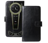 Anybird Premium Retro Flip Leather Protector Case For DOOGEE V Max 2 6.78" Magnetic Card Slot Protective Bumper Folio Pouch (Black)