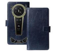 Anybird Premium Retro Flip Leather Protector Case For DOOGEE V Max 2 Pro 6.78" Magnetic Card Slot Protective Bumper Folio Pouch (Dark Blue)