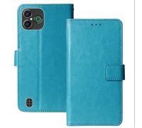 Anybird Premium Retro Flip Leather Protector Case For Doro Aurora A30 Magnetic Card Slot Protective Bumper Folio Pouch (Blue)