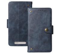 Anybird Premium Retro Flip Leather Protector Case For Gigaset GL595 2.8" Magnetic Card Slot Protective Bumper (Blue)