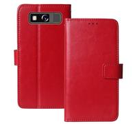 Anybird Premium Retro Flip Leather Protector Case For HAMMER Blade 2 Pro 5.7" Magnetic Card Slot Protective Bumper Folio Pouch (Red)