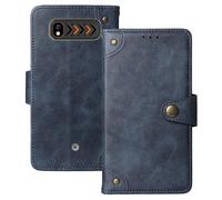 Anybird Premium Retro Flip Leather Protector Case For Hammer H Boost 2 LTE 2.4" Magnetic Card Slot Protective Bumper (Blue)