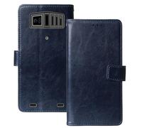 Anybird Premium Retro Flip Leather Protector Case For Hammer H Rock LTE 2.4" Magnetic Card Slot Protective Bumper Folio Pouch (Dark Blue)