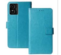 Anybird Premium Retro Flip Leather Protector Case For HMD Arc/HMD Key 6.52" Magnetic Card Slot Protective Bumper Folio Pouch (Blue)