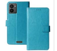 Anybird Premium Retro Flip Leather Protector Case For HMD Fuse/HMD Fusion/HMD Fusion X1 6.56" Magnetic Card Slot Protective Bumper Folio Pouch (Blue)