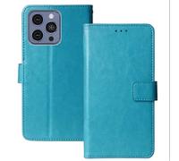 Anybird Premium Retro Flip Leather Protector Case For HOTWAV A16 Pro Max 6.75" Magnetic Card Slot Protective Bumper Folio Pouch (Blue)