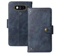 Anybird Premium Retro Flip Leather Protector Case For JCB Toughphone E10 4G 6.6" Magnetic Card Slot Protective Bumper (Blue)