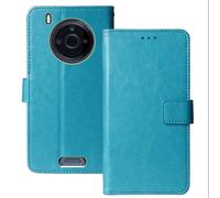Anybird Premium Retro Flip Leather Protector Case For JCB Toughphone MAX Pro P20 5G 6.6" Magnetic Card Slot Protective Bumper Folio Pouch (Blue)