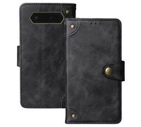 Anybird Premium Retro Flip Leather Protector Case For JCB Tradesman 2F 4G 2.4" Magnetic Card Slot Protective Bumper (Black)