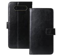 Anybird Premium Retro Flip Leather Protector Case For JCB Tradesman 2F 4G 2.4" Magnetic Card Slot Protective Bumper Folio Pouch (Black)