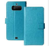 Anybird Premium Retro Flip Leather Protector Case For JCB Tradesman 4 2.4" Magnetic Card Slot Protective Bumper Folio Pouch (Blue)