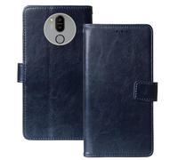 Anybird Premium Retro Flip Leather Protector Case For Kodak Seren D55L 5.5" Magnetic Card Slot Protective Bumper Folio Pouch (Dark Blue)