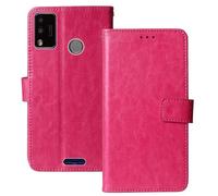 Anybird Premium Retro Flip Leather Protector Case For Kodak Smartway L1 Pro 5.7" Magnetic Card Slot Protective Bumper Folio Pouch (Rose)