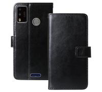 Anybird Premium Retro Flip Leather Protector Case For Kodak Smartway L1 Pro 5.7" Magnetic Card Slot Protective Bumper Folio Pouch (Black)