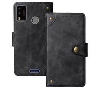 Anybird Premium Retro Flip Leather Protector Case For Kodak Smartway L1 Pro 5.7" Magnetic Card Slot Protective Bumper (Black)